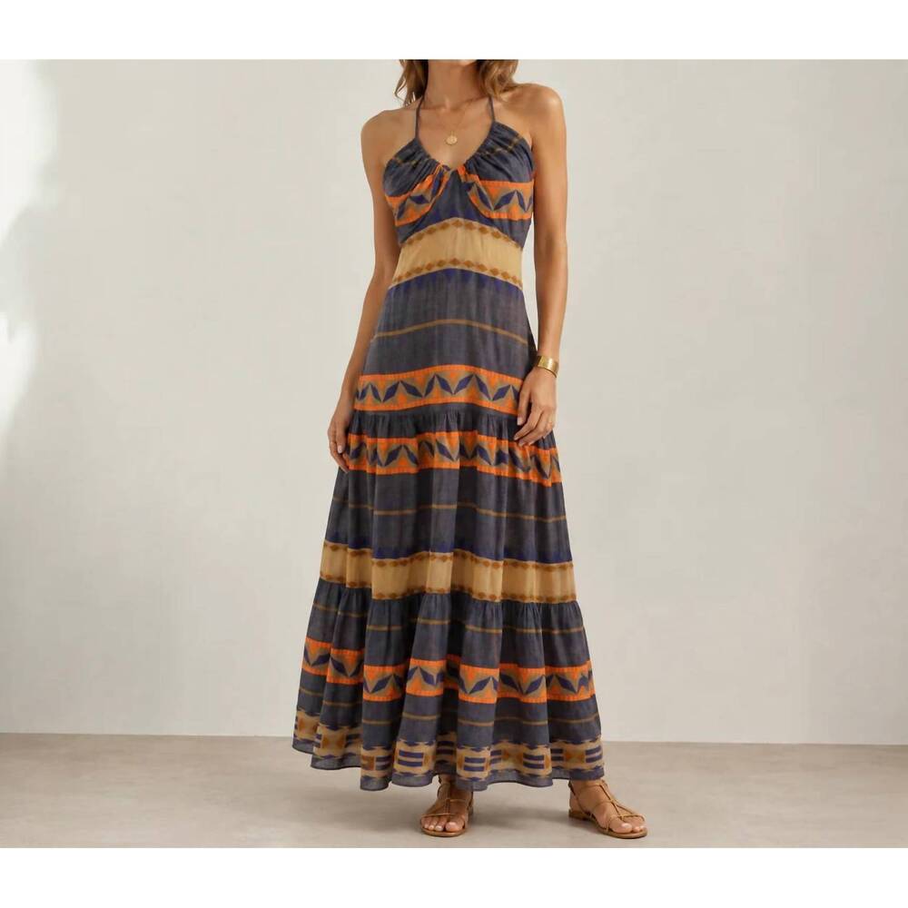 NEW MYSTERY RESORT twilight maxi dress in denim